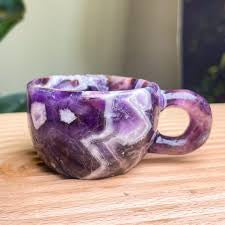 Amethyst Carved Teacup — Witch’s Ritual Cup